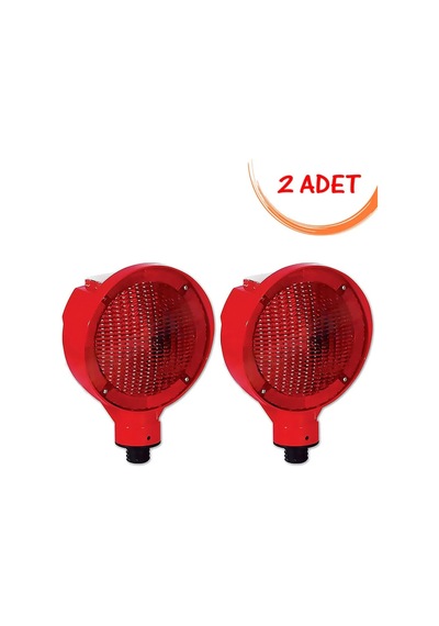 Güneş Enerjili Flaşör Nedir Flaşörlü Uyarı Lambası Ledli Flaşör Lamba Kırmızı Evelux 11827 Fl K 2 Adet