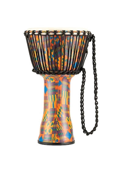 Meinl Padj2-m-g Travel Series Medium 10" Djembe Kenyan Quilt