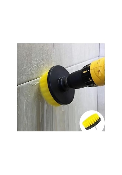 Matkap Uyumlu Temizleme Temizlik Fırçası Halı Ev Araç Sanayi Temizlik Fırçası 10cm Oval Pimli Fırça Diğer