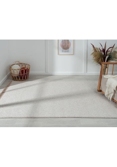 Çam Halı Solo Ef005a Krem Bej İskandinav Tarzı Modern Desen Halı