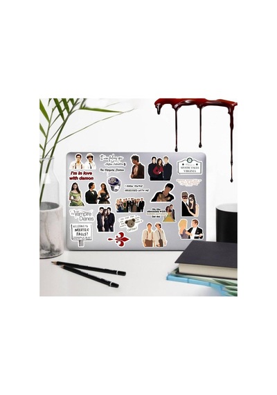 The Vampire Diaries Laptop Notebook Telefon Kılıfı Sticker Paketi