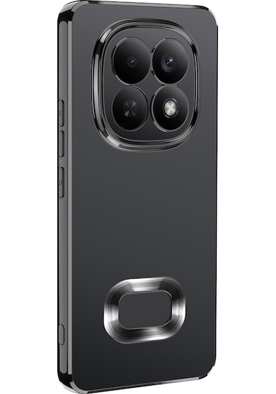 Redmi Note 15 Pro 4g Kılıf Kamera Korumalı Logo Gösteren Mkst Omega Kapak - Derin Mor