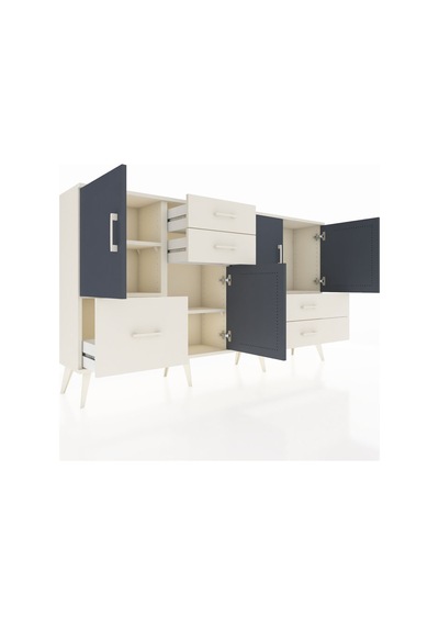 Arges Konsol 4 Raflı 5 Çekmeceli 4 Kapaklı 176x30x99 Aytaşı-antrasit/aytaşı Antrasıt/aytası - Aytası Arges Konsol 4 Raflı 5 Çekmeceli 4 Kapaklı 176x30x99 Aytaşı-antrasit/aytaşı Antrasıt/aytası - Aytası