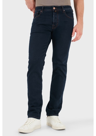 Jacob Cohen Pamuklu Slim Fit Normal Bel Dar Paça Jeans Erkek Kot Pantolon Jum Qe004 S3624 030 R2 100d Lacivert