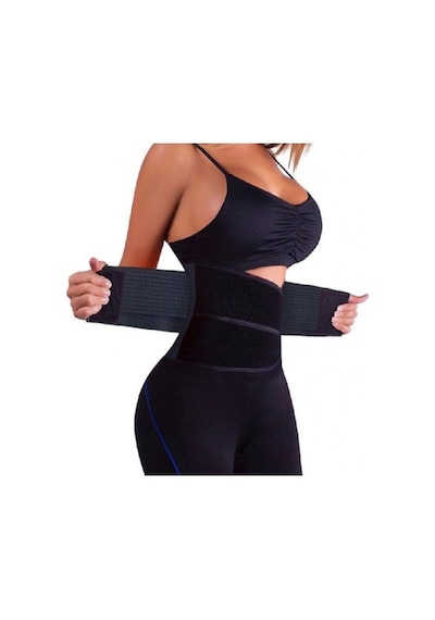 Gri/Siyah Miss Belt Göbek Bel Basen Inceltici Korse