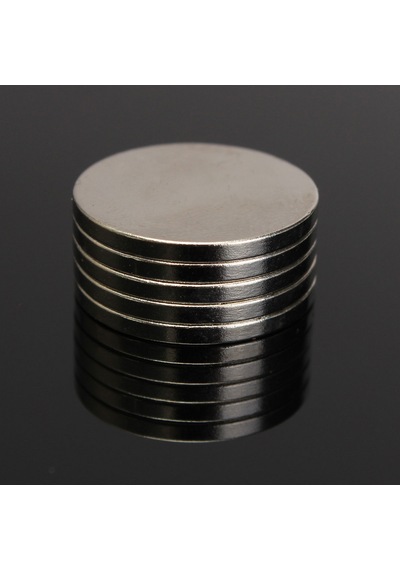 5 Adet 20Mm X 2Mm Yuvarlak Güçlü Neodyum Mıknatıs