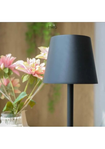 Cata Ct-8437 Led Dekoratif Şarjlı Masa Üstü Lambası Dokunmatik 3 Farklı Renk Ayarı Lamba Siyah