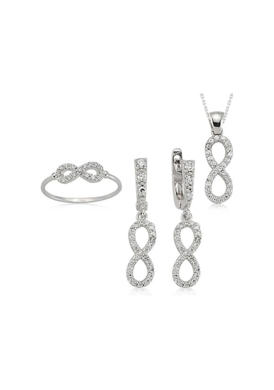 Gümüş Sonsuzluk Bayan Set St0460004 Gümüş