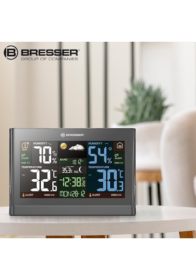 Bresser Meteo Thmb Radyo Kontrollü Meteoroloji İstasyonu Gri