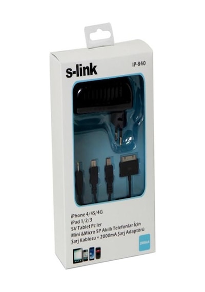 S-Link Ip-840 5V 2A Apple Uyumlu iPad  . Tablet 5 Pin Adaptörü