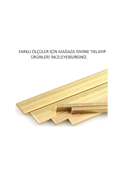 Pirinç Çubuk Kare Lama 6X6 Mm 437658813