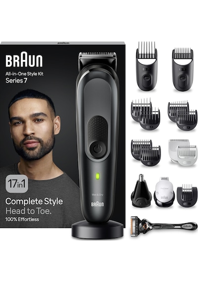 Braun Series 7 Mgk7491 Hepsi Bir Arada Şekillendirme Seti, 17 Si 1 Arada Erkek Bakım Kiti