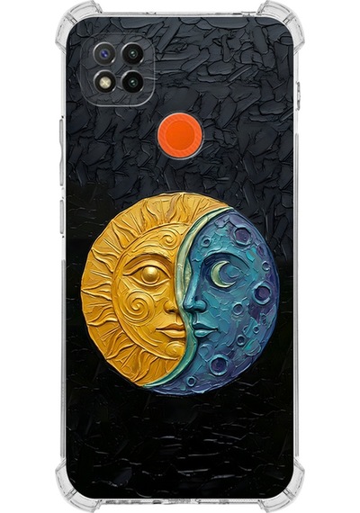 Redmi 10 İle Uyumlu Köşe Korumalı Kılıf Metamorfoz Ekinoks Tasarımlı Uv Baskılı Şeffaf