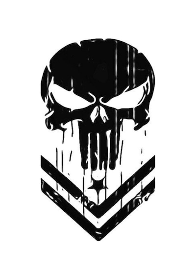 Punisher Sticker 30 X 20 Cm
