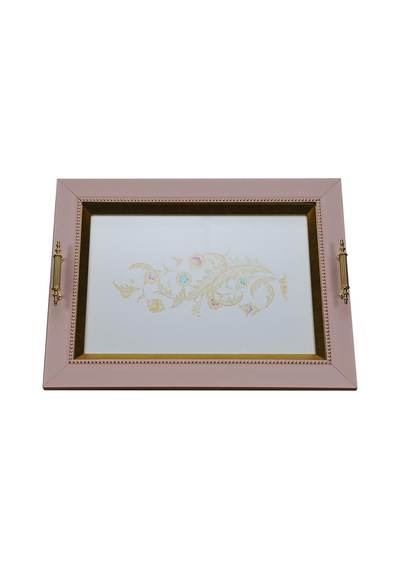 E38 El İşçiliği Sazyolu Suluboya Tepsi 35x48 Cm - 6222