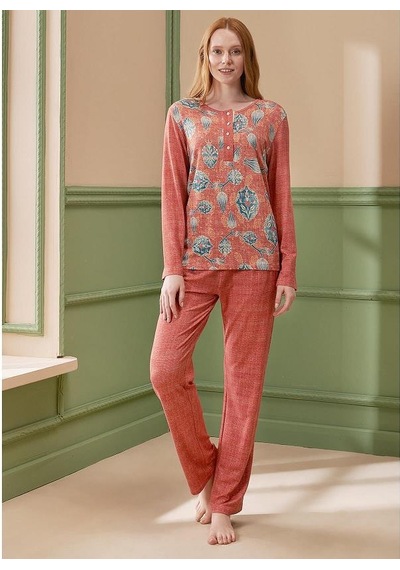 Feyza 4296 Uzun Kol Pijama Takımı 001