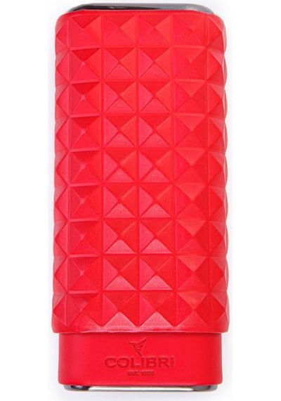 Colibri Quasar Kırmızı Üçlü Deri Puro Kılıfı