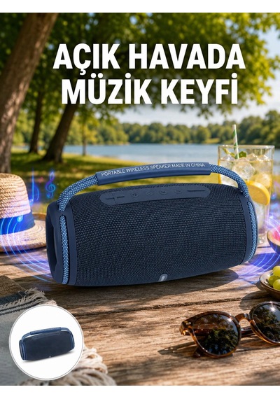 Mey İthalat Hafif Ve Dayanıklı Renkli Işıklı Taşınabilir Müzik Hoparlörü Yeni Nesil