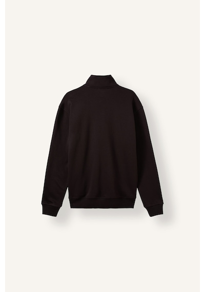 Defacto Regular Fit Dik Yaka Yarım Fermuarlı Basic Sweatshirt X7405az26aubn337 Kahve-bn337