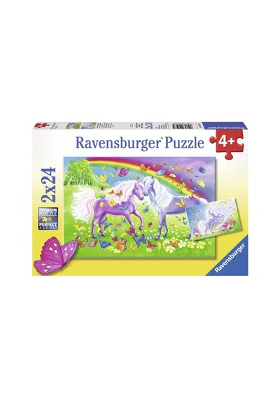 2x24 Parçalı Puzzle Gökkuşağı Atları