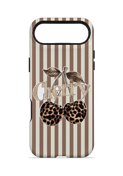 Velvoria Valestra Cherry Leopar Apple Apple iPhone Uyumlu 17 Air Magsafe Koruma Kılıfı Valestra Magline - Cherry Leopar