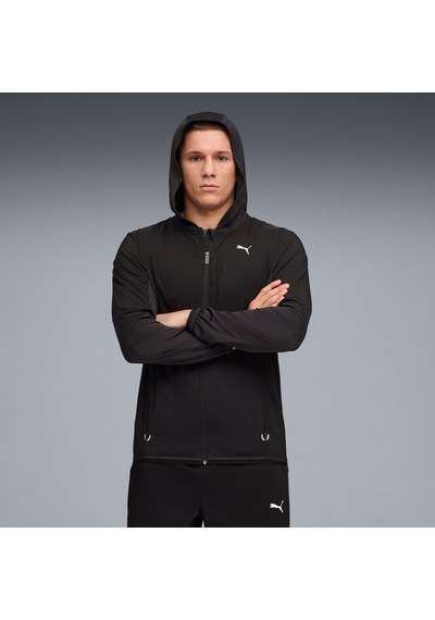 Puma Flex Fabric Mix Erkek Siyah Antrenman Ceketi 527588