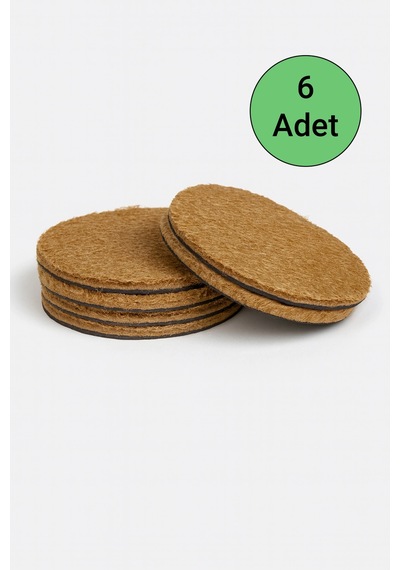 Valerine Life Ev Ofis Çay Fincan Bardak Altlığı 10x10cm Kaymaz 6'lı Velür Doku Kum Beji Coaster Seti Kum Beji