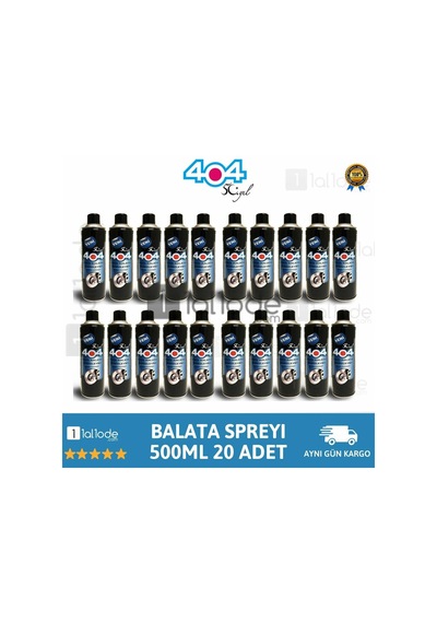 404 Balata Spreyi Genel Temizleme Sprey 500 Ml (20 Adet) 404 Balata Spreyi Genel Temizleme Sprey 500 Ml (20 Adet)