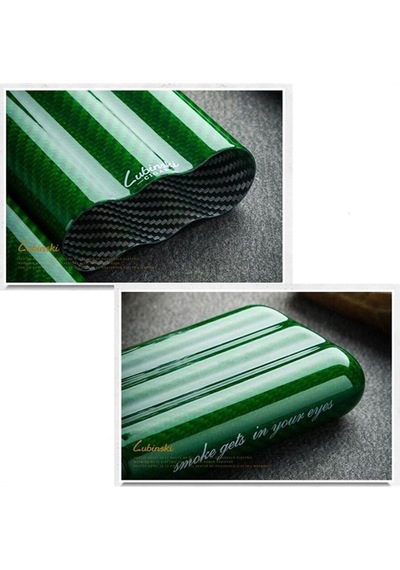 Lubinski Yeni Carbonfiber Puro Kılıfı Yeşil 3lü 60ring Lb-523