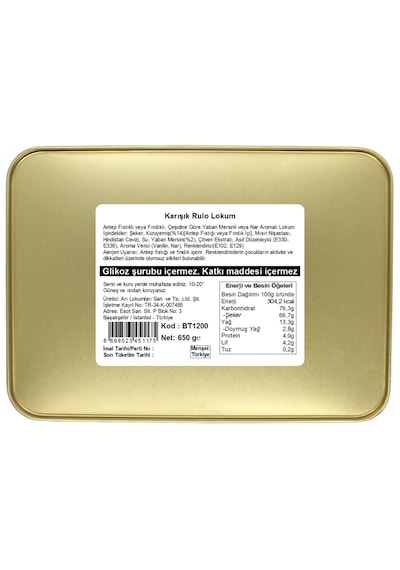 Lokumani Karışık Spesiyal Lokum 650 G