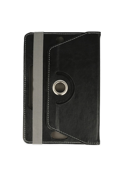 Tablet Tutucu Universal 7 Kılıf 360 Tablet Deri Kılıf - Siyah