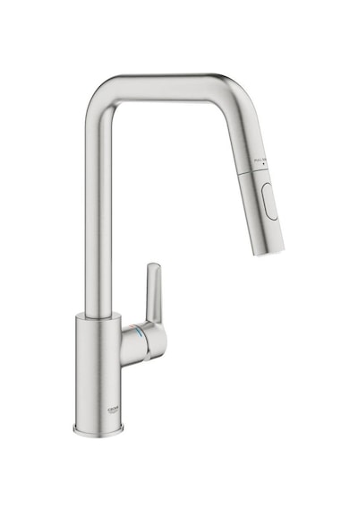Grohe Start Kuğu Borulu Eviye Bataryası Paslanmaz Çelik 30632dc0 Gri