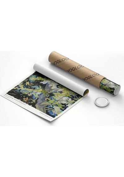 Çerçevesiz Poster Van Gogh Çiçek Açan Akasya Dalları