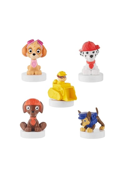 Paw Patrol Damgalı Mühürlü 5 Li Figür Seti Marshall - Chase - Rubble - Skye - Zuma 4 - 7 Cm
