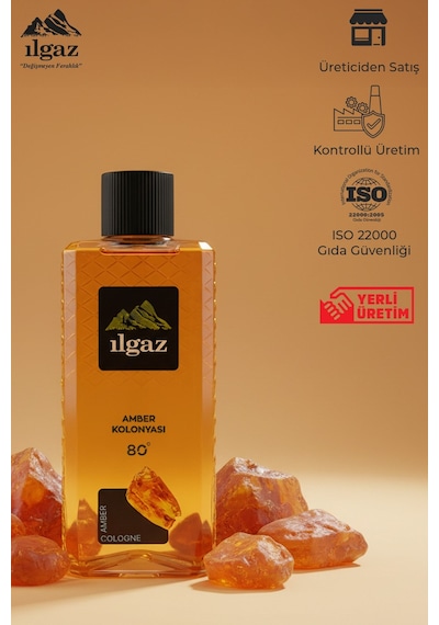 Ilgaz Amber Kolonyası 4'lü Set 80 Derece 400 Ml Elegance Series