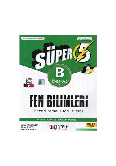 Nitelik 5.sınıf Süper Fen Bilimleri Beceri Temelli Soru Kitabı