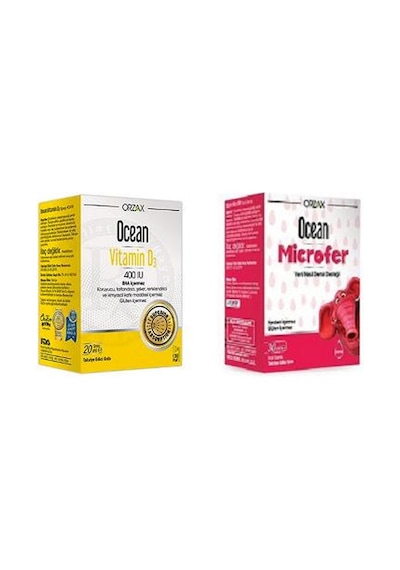 Ocean D3 Vitamini 400 IU 20ml + Ocean Microfer Damla 30ml
