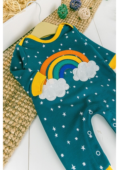 Babymod Gökkuşağı Desenli Kız/erkek Bebek Tulum 001
