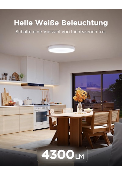 Govee Tavan Lambası Rgbıc 48,5w, Akıllı Led Tavan Işığı 4300lm Matter, Alexa Ve Google Assistant İle Uyumlu, Tavan Lambası Led Ø38cm Lamba Oturma Odası Yatak Odası İçin Arkadan Aydınlatmalı Kısılabilir Siyah Govee Tavan Lambası Rgbıc 48,5w, Akıllı Led Tavan Işığı 4300lm Matter, Alexa Ve Google Assistant İle Uyumlu, Tavan Lambası Led Ø38cm Lamba Oturma Odası Yatak Odası İçin Arkadan Aydınlatmalı Kısılabilir Siyah