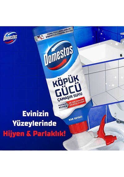 Domestos Köpük Gücü Köpük Çamaşır Suyu Beyaz Sabun 450 Ml X3 Diğer