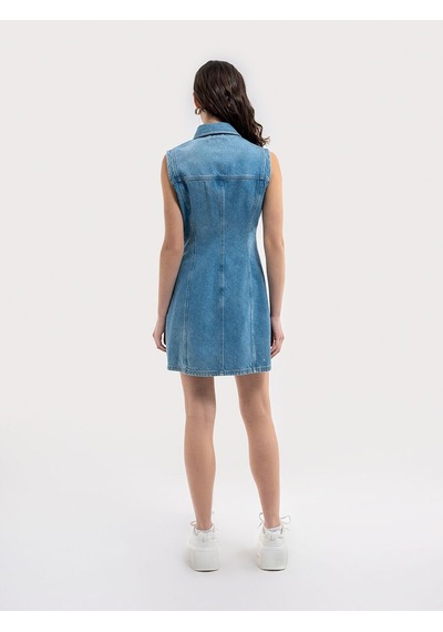 LOFT Loose Fit Kadın Elbise Lf2036547 Q1.v1 Denim LOFT Loose Fit Kadın Elbise Lf2036547 Q1.v1 Denim