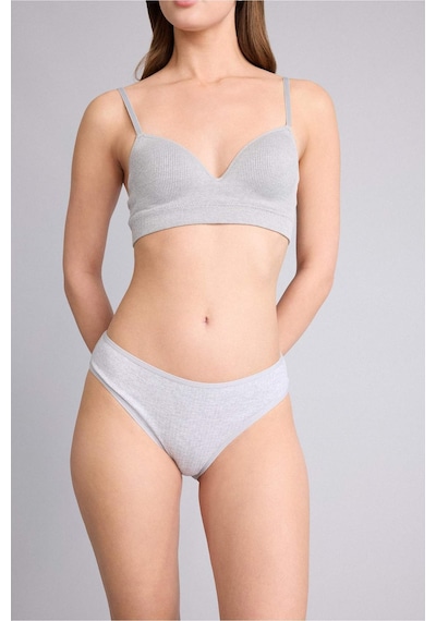 Defacto Ribana 3lü Brief Külot-fall İn Love D6398ax25augr93 Gri-gr93