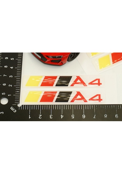 Audi A4 Logo Motor Kapağı Damla Silikon Plaka Logo Arma Amblem Ye