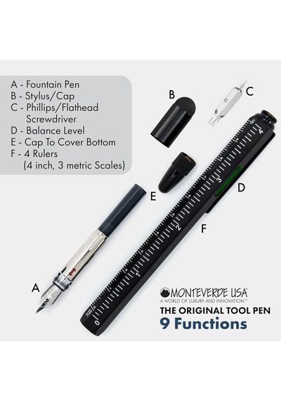 Monteverde Tool Pen Serisi Mv35232 Dk Toolpen Multifunction Siyah Diğer