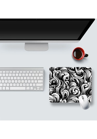 Black And White Abstract Patterns 22x18cm Mp362218 Mini Mousepad