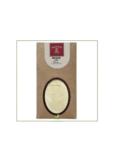 Rasayana Organik Glutensiz Taş Değirmen Mısır Unu 750 G