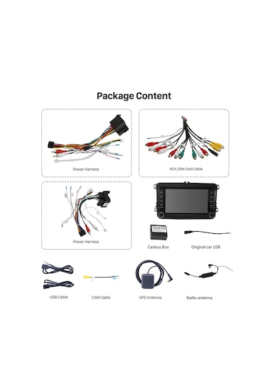 2006-2012 Vw Volkswagen Uyumlu Eos Androi D Multi Medya Kamera Usb Gps Carplayer Bluetooth