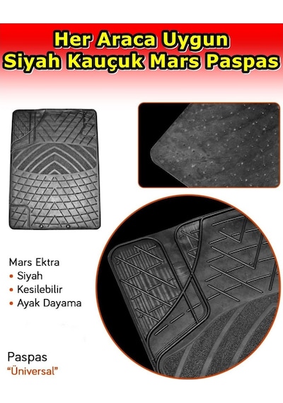 Chevrolet Captiva Uyumlu Mars Kauçuk Siyah Paspas Seti N11.17982 554419559