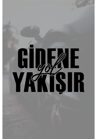 15 X 10 Cm Gidene Yol Yakışır Oto Sticker Araba Cam Yazısı Sticker