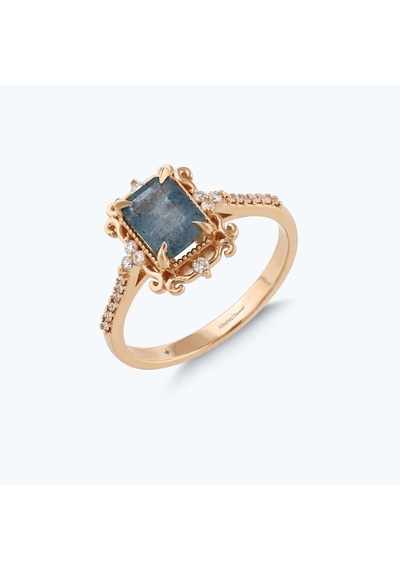 Altınbaş Pırlanta Topaz Emerald Kesim Yüzük Pnf046pıo-14k